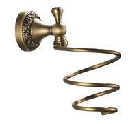 VICASKY Porta Asciugacapelli Da Parete Inossidabile Supporto Spirale Resistente e Drenante Organizer Bagno Per Phon Muro