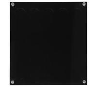 VICASKY Porta Capsule di Caffè a Parete in Acrilico Trasparente Nero 3Mm Organizer per Capsule di Caffè Espositore Stabile per Casa Ufficio e Bar