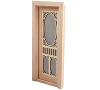 VICASKY Porta in Legno In Miniatura Per La Casa Doll Accessori Per Mini Case Realistica Porta Mobile In Legno Robusto Per La Decorazione Della Casa Doll Lavorazione Fine Per Uso Durevole