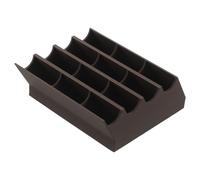 VICASKY Porta Lame per Tagliacapelli Multi-Scomparto Marrone Contenitore Compatto per Lame da Rasoio e Rasatura Supporto Stabile per Barberia Casa e Viaggio Organizer Sicuro per