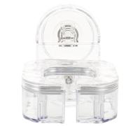 VICASKY Porta Phon da Parete Trasparente con Ventosa Rotante Supporto Multifunzione per Asciugacapelli e Piastra Organizer Bagno senza Foratura Montaggio Facile e Riutilizzabile