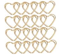 VICASKY Porta Segnaposto a Forma di Cuore in Metallo Resistente Base Stabile Set da 32 Pezzi per Numeri da Tavolo Porta Menù e Clip Promemoria per Matrimoni e Feste