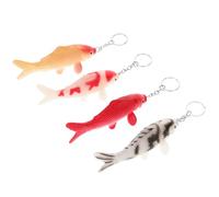 VICASKY Portachiavi Pesce Rosso 4 Pezzi Portachiavi Carpa Fortunata Portachiavi Ciondolo Pesce Koi Portachiavi Creativo Portachiavi Pesce Ciondolo Borsa Ciondolo Borsa Fascino Bomboniere