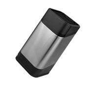 VICASKY Portacoltelli Cucina in Acciaio Nero Supporto Multifunzione per Tagliacarte e Utensili Organizer Resistente e Antiscivolo per Cucina