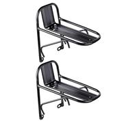 VICASKY Portapacchi Anteriore in Metallo per Mountain Bike e Bici da Turismo Set 2 Pezzi capacità 5 kg Resistente per Cicloturismo e Trasporto Carichi Pesanti Attrezzatura da Ciclismo