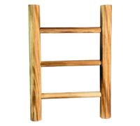 VICASKY Portasciugamani a Scala in Legno Rustico da Bagno e Cucina Mini Mensola a Scala Decorativa a 2 Livelli per Strofinacci Scaffale Portasciugamani da Scrivania per Asciugatura