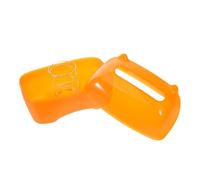VICASKY Portatovaglioli Acrilico Forma Di Gatto Scatola Portafazzoletti Creativa Per Tavolo Design Elegante Per Soggiorno e Cucina Contenitore Per Tissue Retrò Colore Arancione