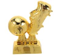 VICASKY Premio Calcio in Resina Oro Design Realistico e Incisione Delicata, Riconoscimento Versatile per Festa Calcio Decor, per Club Come Onorificenza per Giovani Calciatori