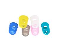 VICASKY Proteggi Dita in Silicone per Chitarra e Ukulele 10 Pezzi Taglia Extra l Ventilati per Principianti e Musicisti Migliorano la Pratica Musicale Colore Casuale