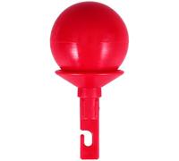VICASKY Punta di Ricambio Rotante a Sfera per Bastone da Passeggio Tipo Gancio in Plastica Rosso per Bastoni da Interno per Non Vedenti e Persone con Disabilità Visiva