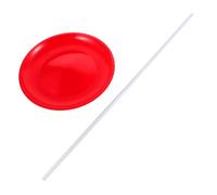 VICASKY Puntelli da giocoliere, piatti rotanti, per il circo, attrezzatura da giocoleria, attrezzi per abilità circo, giocattolo da circo, plastica rossa