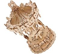 VICASKY Puzzle in Legno Rotante Forma di Giostra Kit Educativo e Creativo per Gioco Manuale Regalo Originale per Feste e Compleanni