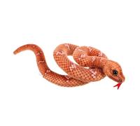 VICASKY Python Fidget Interattivo Peluche Serpente Cubo Strano Catturatore Insetto Coniglio Cose Controllo Divertente Animale Domestico Modello Di Carattere Pp Cotone Marrone