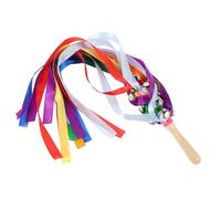 VICASKY Rainbow Silkscreen Sticks con campane tenute a mano, per ginnastica, matrimoni e attività festive, promozione dei movimenti colorati