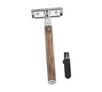 VICASKY Rasoio Manuale per Barba Uomo Leggero e Portatile Doppia Lama per Baffi e Chioma Corti, Strumento da Viaggio Professionale per Rasatura Sicura