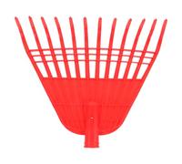 VICASKY Rastrello da Giardino in Plastica Rossa 12 Denti per Raccolta Foglie e Prato, Design Ergonomico e Leggero, per Giardinaggio All'aperto e Aree Verdi