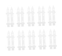 VICASKY Recinzione da Giardino in Plastica 24 Pezzi Mini Recinzione Decorativa Smontabile per Cortile Decorazione per Albero di Natale Accessorio Leggero e Riutilizzabile per Feste