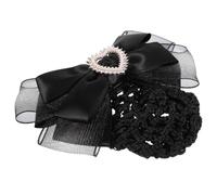 VICASKY Retina per Chioma da Donna Fiocco, Fermaglio a Rete per Chignon, Accessorio Professionale Leggero per Infermieri, Personale Alberghiero e Ballerine, Nero, Copri Raccolto Elegante