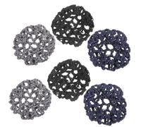 VICASKY Retine Per Chioma Da Donna 6 Pezzi Strass Copri Chignon Per Ballerine Hostess Infermiere Accessori Per Chioma Per Uso Formale e Professionale