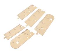 VICASKY Righello in Legno Per Misurare Altezza Grafico Altezza Giunzioni Righello Per Grafico Della Crescita Giunzioni Design Cavo Forma Di Stella Fattura Materiali Di Qualità Superiore