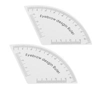 VICASKY Righello per Modellare le Sopracciglia in PVC 2 Pezzi Stencil Guida per Disegnare Sopracciglia Simmetriche Strumento di Misurazione per Trucco Permanente e Uso Professionale