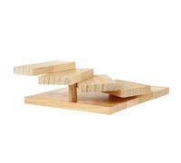 VICASKY Rotating Sushi Tray in Wood Smooth Surface Sushi Plate For Restaurant And Home Easy To Clean Food Display Dish Hotpot And Meat Serving Platter