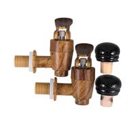 VICASKY Rubinetto a Secchio in Plastica Resistente e Tappi Ermetici Per Botti Di Vino e Birra, Accessori Di Ricambio Multifunzione Design Vintage, Set Da 2 Pezzi Per Uso Professionale Domestico