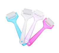 VICASKY Rullo Massaggiante Viso Manuale 4 Pezzi per Donne, Strumento Rullo Facciale Anti-rughe Design Ergonomico, Bordi Arrotondati, per Cura della Pelle e Rilassamento Colore Casuale