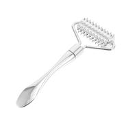 VICASKY Rullo per la crema per gli occhi, rullo applicatore per la crema per gli occhi, rullo per l'applicazione di creme per gli occhi, cucchiaio in metallo, acciaio inossidabile, argento