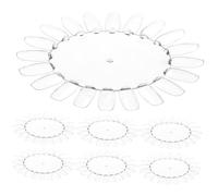 VICASKY Ruota Espositore Unghie 10 Pezzi Trasparente per Smalti Supporto Acrilico per Nail Art Esercitazioni e Salone Manicure