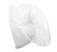 VICASKY Sacchetto per la pulizia della piscina riutilizzabile con chiusura lampo, filtro di alta qualità per la raccolta di sporco, foglie e soluzione di pulizia durevole, bianco