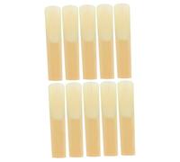 VICASKY Saxophone Reed in Bambù 10 Pezzi Lavorazione Manuale senza Spigoli Accessori Compatti per Sax Alto Professionisti