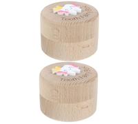VICASKY Scatola Da 2 Pezzi Scatola Della Fatina Dei Denti Scatole Dei Denti Per i Denti Persi Per i Bambini Conservazione Dei Denti Regali Fatati Porta Denti Di Fata Kit Di Legno