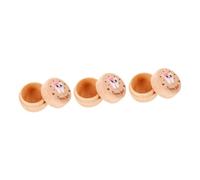 VICASKY Scatola Da 3 Pezzi Scatola Per La Conservazione Dei Denti Da Latte Piccole Scatole Per Regali Kit Porta Denti Di Fata Regali Fatati Di Legno