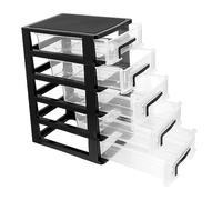 VICASKY Scatola Di Immagazzinaggio Del Cassetto Organizer Da Scrivania Per Cassetti Cassettiera Portaoggetti Trasparenti Dell'organizzatore Porta Cosmetici Vano Plastica