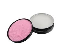 VICASKY Scatola di sapone per la pulizia dei pennelli per il trucco, spazzola per la pulizia, spazzola per il trucco, valigetta per la pulizia dei pennelli per il trucco, in alluminio