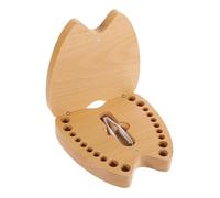VICASKY Scatola Legno Per Denti Da Latte Elegante Contenitore Per Ricordi Del Ragazzo Ragazza Design Unico e Pratico Per Conservare Denti Perduti e Raccogliere Momenti Speciali