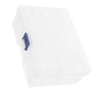 VICASKY Scatola Organizer Trasparente Piccola per Perline Orecchini Ganci da Pesca Contenitori Portatili con Coperchio Scatto per Riporre Gioielli e Accessori