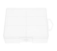 VICASKY Scatola Porta Batterie Aa in Plastica Rigida Organizer Compatto e Leggero per Batterie per Cassetti e Armadietti Custodia Trasparente