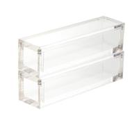 VICASKY Scatola Portaoggetti Acrilica Magnetica per Dadi 2 Pezzi, Organizer Trasparente Portatile per Piccoli Oggetti, Design Semplice per Bagno e Cucina