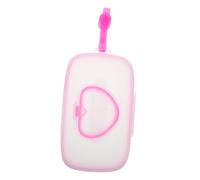 VICASKY Scatola portatile per salviettine umidificate, multifunzione, borsa per casco, panni per auto, mini kit salviettine umidificate, supporto a forma di cuore, porta salviettine umidificate