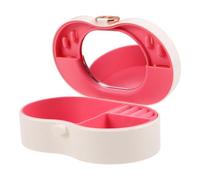 VICASKY Scatola Trucchi Bambina con Specchio e Organizer per Gioielli Giocattolo da Toeletta per Bambine con Design Fiocco per Giochi di Ruolo e Organizzazione di Trucco e Gioielli