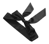 VICASKY Sciarpa da Donna in Chiffon Nero, Cintura Lunga Versatile per Abiti da Cerimonia e Ambiente Lavorativo, Accessorio Elegante per Donne e Sposate