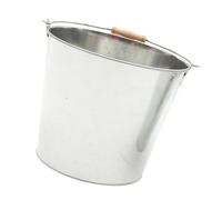 VICASKY Secchio in Metallo Per Cenere Da Giardino 25x20x22 Cm, Braciere Per Bruciare Carta e Foglie Manico, Contenitore Resistente Per Inceneritore Multifunzione Outdoor