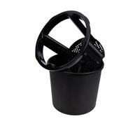 VICASKY Secchio per Coltivazione Patate in Pp Nero 29x26,5 Cm per Balconi e Orti, Fioriera Durevole per Verdure e Arachidi, Vaso Pratico per Crescita Radici Sane in Casa