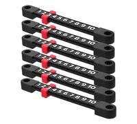 VICASKY Segnapunti per Calcio Balilla 6 Pezzi Display Numerico Portatile in Plastica Rossa, Contapunti Compatibile per Tavoli da Gioco, Accessori per Torneo e Intrattenimento Interattivo