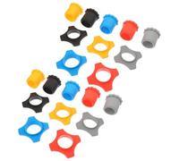 VICASKY Set 10 Anelli Antirollio in Gomma per Microfono Portatile, Coperture Protettive Anticaduta a Quattro Angoli, Accessori per Microfoni Ktv per Uso in Bar, Palco e Karaoke, Colori
