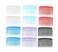 VICASKY Set 12 Fermagli per Chioma Scorrevoli e Pettini Laterali in Plastica Colorata, Pettini Classici per Ragazza e Donna, Accessori Quotidiani per Acconciature Eleganti Colore Casuale