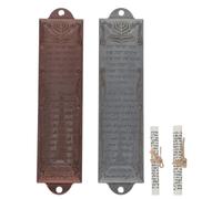 VICASKY Set 2 Mezuzah Ebraiche per Porta in Lega di Metallo, Custodia per Rotolo Religioso con Benedizione, Decorazioni Religiose per Casa e Stipiti, Ornamenti Mitzvah per FESTIVITÀ