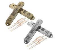VICASKY Set 2 Mezuzah per Porta con Custodia in Metallo e Rotolo Kosher Incluso, Decorazione per Benedizione della Casa, Supporto Facile da Montare per Stipite, Adatto per Interni